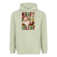 Matcha happy holiday santa claus christmas Heavyweight Hoodie - FaDigitalArtStudio