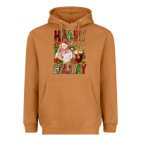Meerkat happy holiday santa claus christmas Heavyweight Hoodie - FaDigitalArtStudio