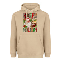 Mushroom happy holiday santa claus christmas Heavyweight Hoodie - FaDigitalArtStudio