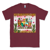 Burgundy Cafecito y chisme coffee cups Classic Tee - Zillion Design Studio
