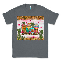 Charcoal Heather Cafecito y chisme coffee cups Classic Tee - Zillion Design Studio