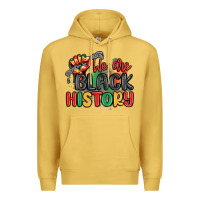Antique Gold we are black history Premium Hoodie - MaliasSmallBusiness