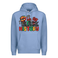Colony Blue we are black history Premium Hoodie - MaliasSmallBusiness