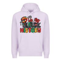 Lilac we are black history Premium Hoodie - MaliasSmallBusiness