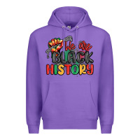 Purple we are black history Premium Hoodie - MaliasSmallBusiness