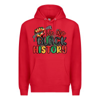 Red we are black history Premium Hoodie - MaliasSmallBusiness