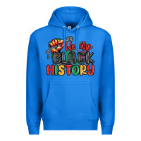 True Royal we are black history Premium Hoodie - MaliasSmallBusiness
