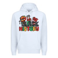 White we are black history Premium Hoodie - MaliasSmallBusiness