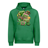 Emerald st patrick's day cassette tapes Urban Hoodie - MaliasSmallBusiness