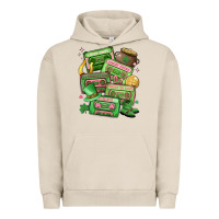 Pigment French Oak st patrick's day cassette tapes Urban Hoodie - MaliasSmallBusiness