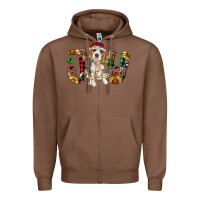 Chestnut beagle christmas joy Zipper Hoodie - RanaPortraitStore