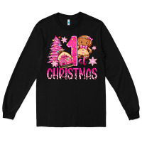 Black 1st christmas gingerbread girl Long Sleeve Tee - Zillion Design Studio