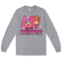 Heather Grey 1st christmas gingerbread girl Long Sleeve Tee - Zillion Design Studio