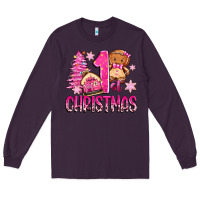 Plum 1st christmas gingerbread girl Long Sleeve Tee - Zillion Design Studio