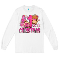 White 1st christmas gingerbread girl Long Sleeve Tee - Zillion Design Studio