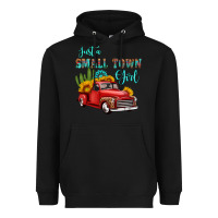 Black just a small town girl with car Heavyweight Hoodie - HRA Design Shop