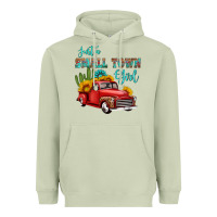 Matcha just a small town girl with car Heavyweight Hoodie - HRA Design Shop