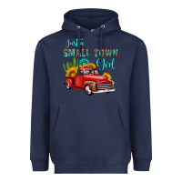 Navy just a small town girl with car Heavyweight Hoodie - HRA Design Shop