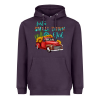 Plum just a small town girl with car Heavyweight Hoodie - HRA Design Shop
