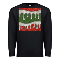 Black christmas plaid and white glitter snow seamless pattern Premium Sweatshirt - BundleAndBundleShop
