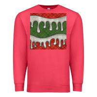 Cardinal christmas plaid and white glitter snow seamless pattern Premium Sweatshirt - BundleAndBundleShop
