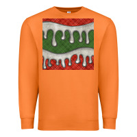 Carrot christmas plaid and white glitter snow seamless pattern Premium Sweatshirt - BundleAndBundleShop