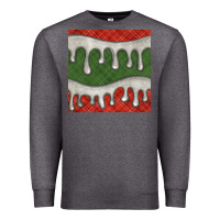 Charcoal Heather christmas plaid and white glitter snow seamless pattern Premium Sweatshirt - BundleAndBundleShop