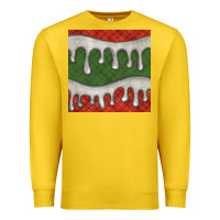 Lemon christmas plaid and white glitter snow seamless pattern Premium Sweatshirt - BundleAndBundleShop