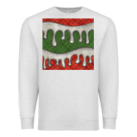 Oatmeal Heather christmas plaid and white glitter snow seamless pattern Premium Sweatshirt - BundleAndBundleShop