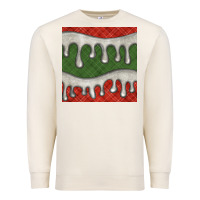 Sandshell christmas plaid and white glitter snow seamless pattern Premium Sweatshirt - BundleAndBundleShop