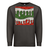 Smoke christmas plaid and white glitter snow seamless pattern Premium Sweatshirt - BundleAndBundleShop