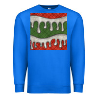 True Royal christmas plaid and white glitter snow seamless pattern Premium Sweatshirt - BundleAndBundleShop