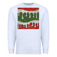 White christmas plaid and white glitter snow seamless pattern Premium Sweatshirt - BundleAndBundleShop