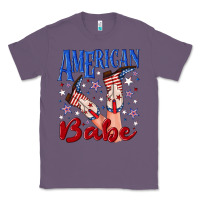 Lavender American babe 4th july Classic Tee - texasbilliewilder