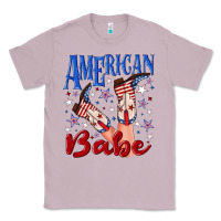 Lilac American babe 4th july Classic Tee - texasbilliewilder