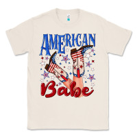 Natural American babe 4th july Classic Tee - texasbilliewilder