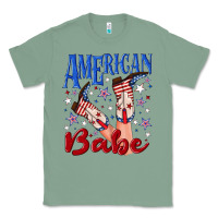 Sage American babe 4th july Classic Tee - texasbilliewilder