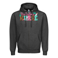 Charcoal Heather pediatric nurse Zipper Hoodie - texasbilliewilder