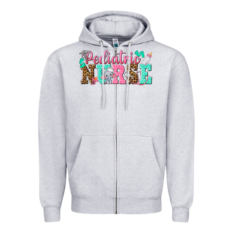Pediatric Nurse Zipper Hoodie by texasbilliewilder | Teevron