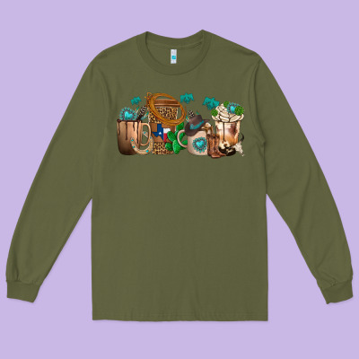 Long Sleeve Tee western coffee cups