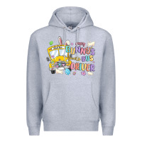 Heather Grey every bunny's favorite bus driver malia Premium Hoodie - MaliasSmallBusiness