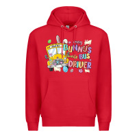 Red every bunny's favorite bus driver malia Premium Hoodie - MaliasSmallBusiness