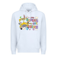 White every bunny's favorite bus driver malia Premium Hoodie - MaliasSmallBusiness
