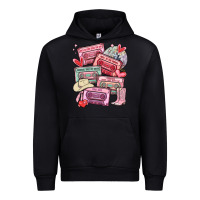 Black valentines day cassette tapes Urban Hoodie - MaliasSmallBusiness