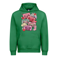 Emerald valentines day cassette tapes Urban Hoodie - MaliasSmallBusiness