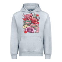 Heather Grey valentines day cassette tapes Urban Hoodie - MaliasSmallBusiness