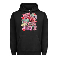 Pigment Black valentines day cassette tapes Urban Hoodie - MaliasSmallBusiness