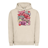 Pigment French Oak valentines day cassette tapes Urban Hoodie - MaliasSmallBusiness