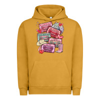 Pigment Peanut Butter valentines day cassette tapes Urban Hoodie - MaliasSmallBusiness