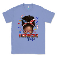 Colony Blue American babe afro messy bun Classic Tee - texasbilliewilder